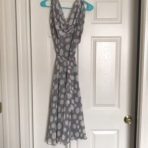 ModCloth Grey Polkadot Dress
